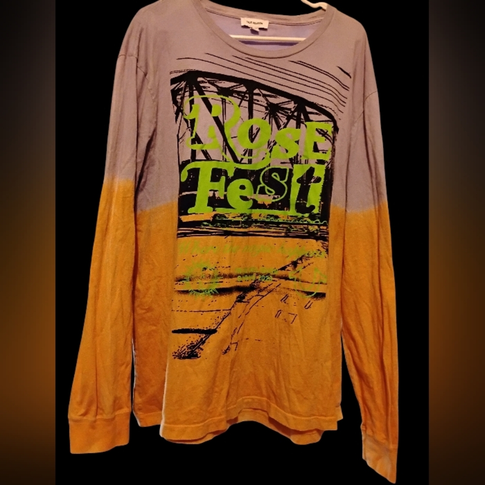 3X True Religion Purple Long Sleeve Shirt